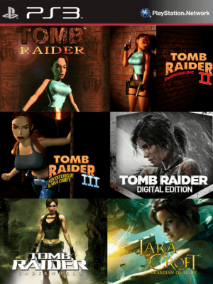 6 juegos en 1 Tomb Raider Digital Edition Mas Lara Croft and the Guardian of Light Mas Tomb Raider Underworld Mas Tomb Raider 1 Mas Tomb Raider 2 Mas Tomb Raider 3 PS3