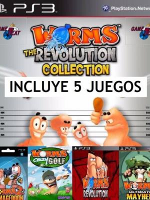 5 juegos en 1 Worms Ps3 Collection