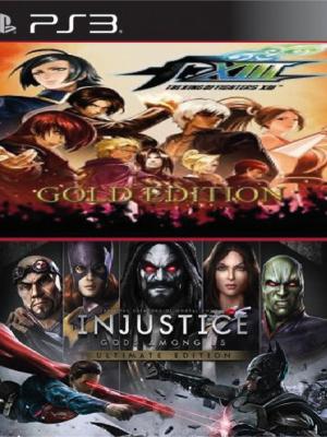 2 juegos en 1 The King of Fighters XIII GOLD EDITION Mas Injustice Gods Among Us Ultimate Edition PS3
