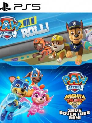 PAW Patrol On a Roll mas PAW Patrol Mighty Pups Save Adventure Bay PS5
